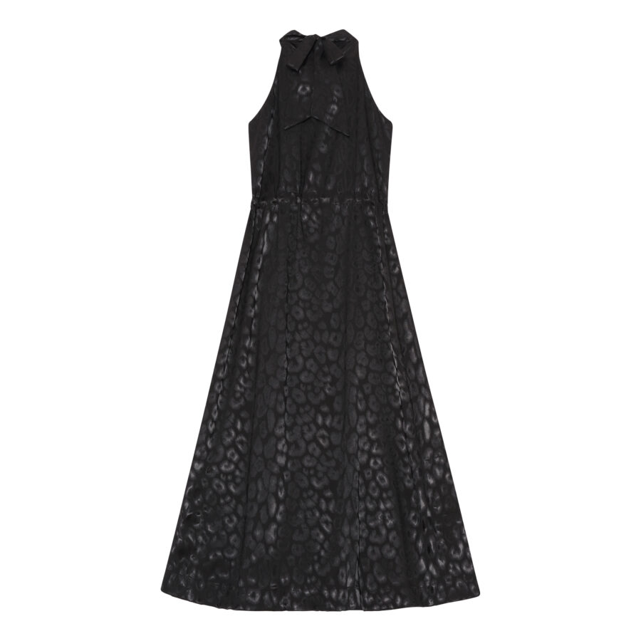 KARMAMIA LAYLA DRESS BLACK LEO JACQUARD-8734