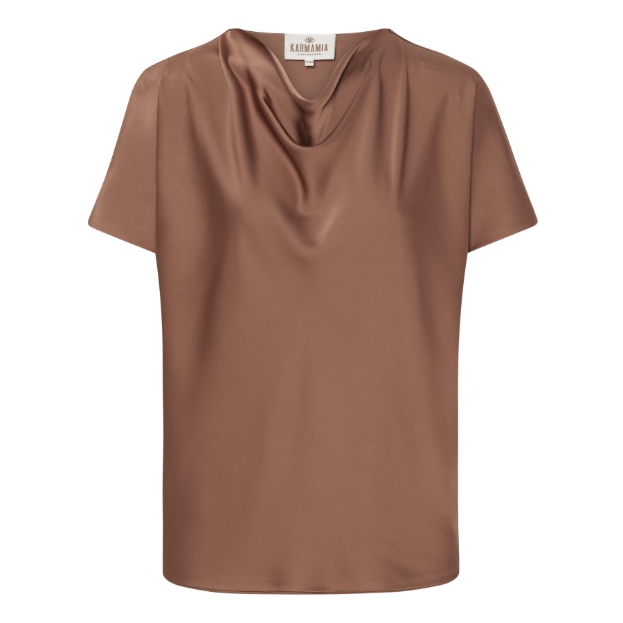 KARMAMIA PEONY BLOUSE ALMOND-0