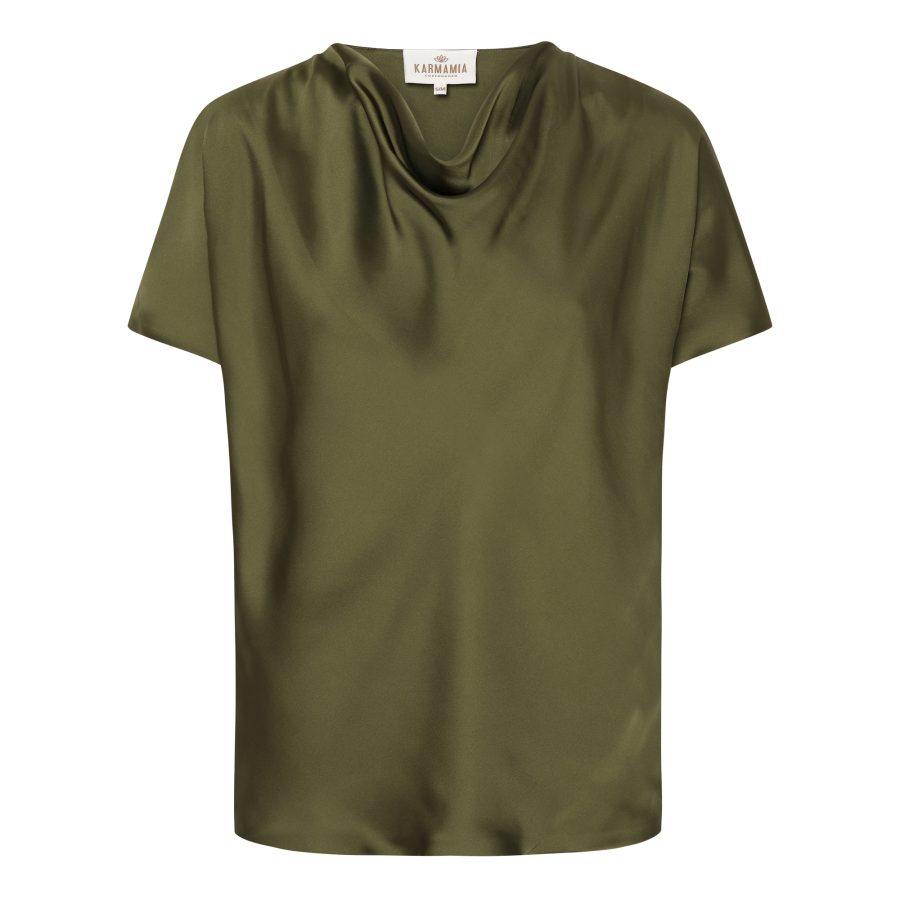 KARMAMIA PEONY BLOUSE OLIVE-0