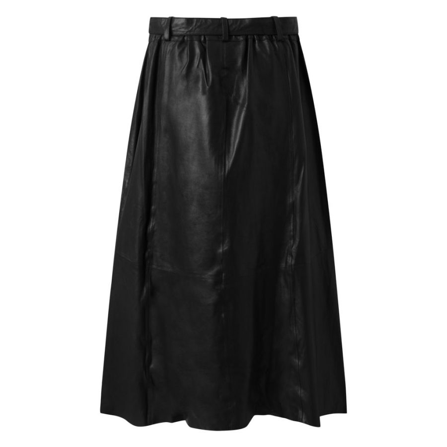 DEPECHE SKIRT WITH A BELT BLACK 50320-8557