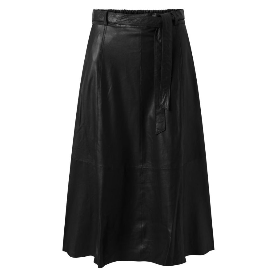 DEPECHE SKIRT WITH A BELT BLACK 50320-0