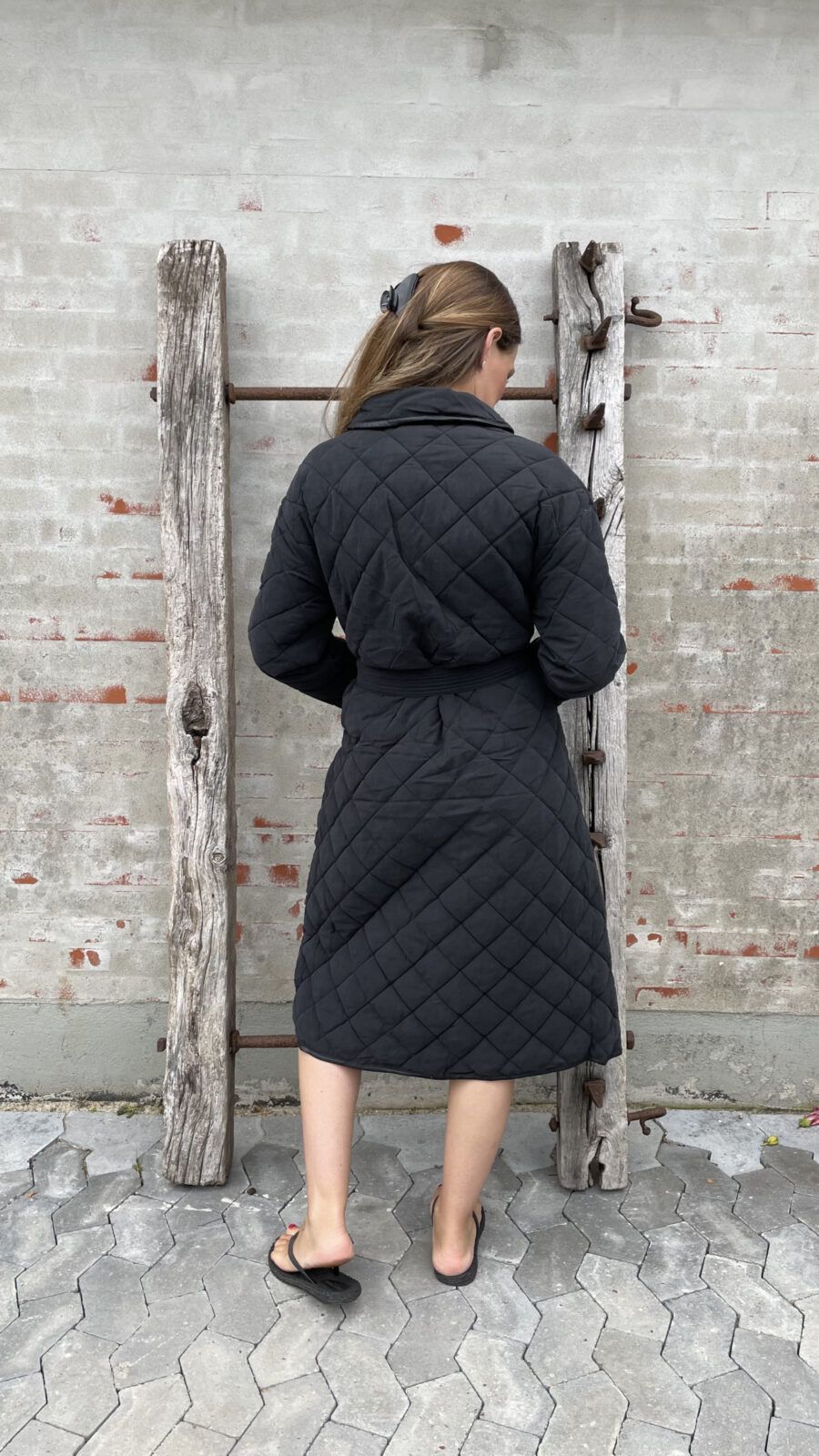 CL IV 107 QUILTED COAT BLACK-9029