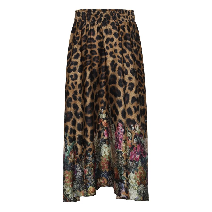 KARMAMIA CASSIE SKIRT FLOWER LEOPARD-8901