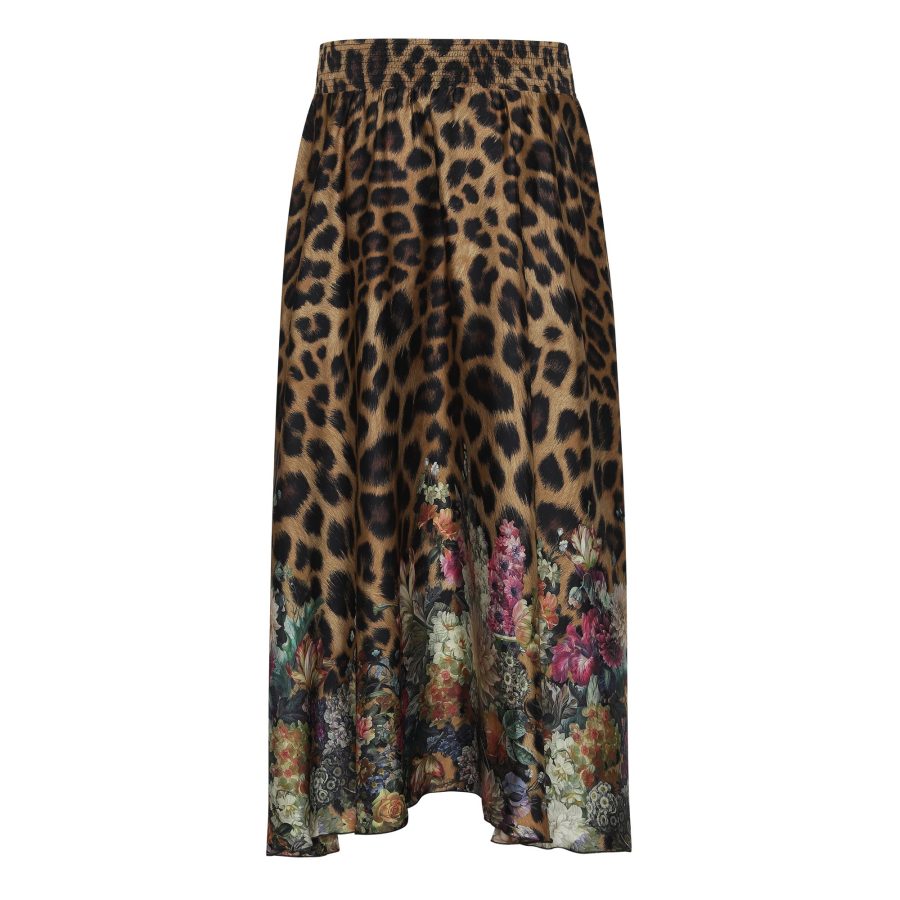 KARMAMIA CASSIE SKIRT FLOWER LEOPARD-8901