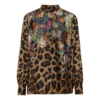 KARMAMIA CORNELIA SHIRT FLOWER LEOPARD-0