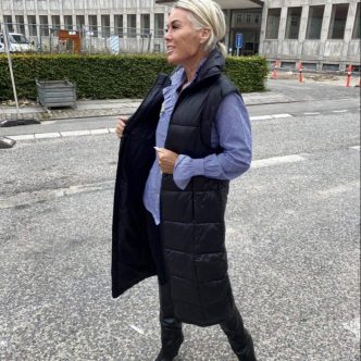 FINE CPH PUFFY VEST BLACK-0