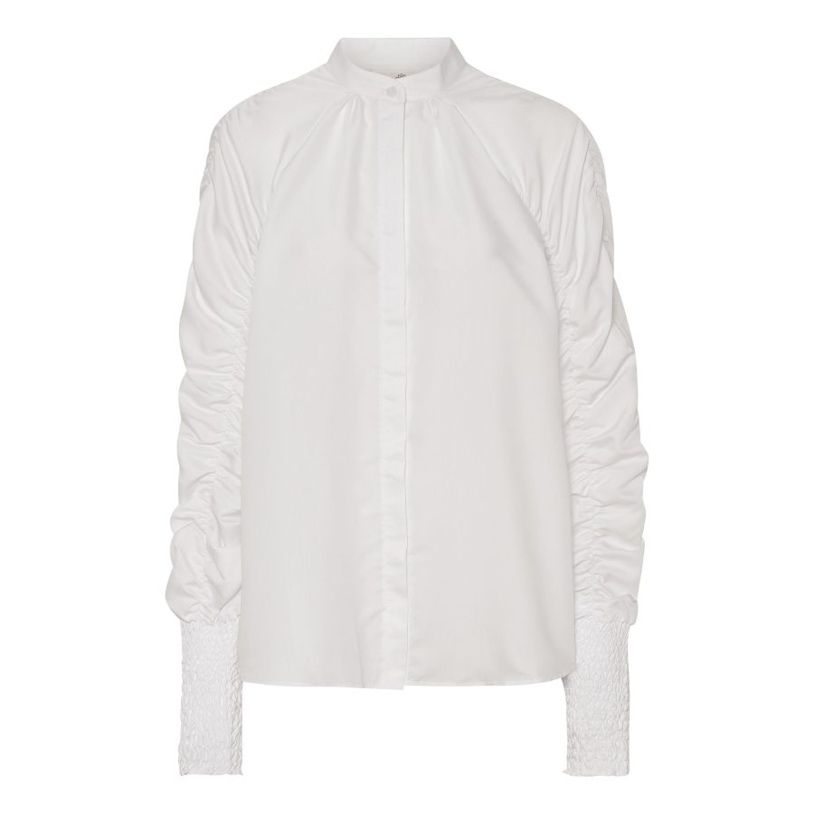 KARMAMIA MORGAN SHIRT WHITE COTTON-0