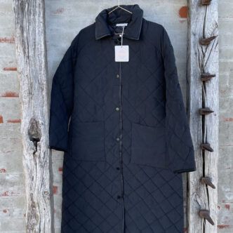 CL IV 107 QUILTED COAT BLACK-0