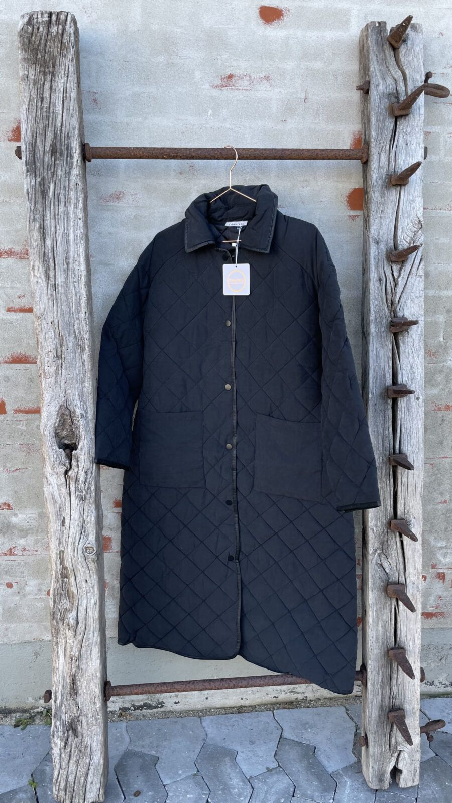 CL IV 107 QUILTED COAT BLACK-0