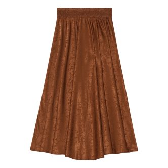 KARMAMIA SAVANNAH SKIRT RUST PAISLEY JACQUARD-9002