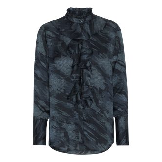 KARMAMIA STELLA SHIRT BLUE CAMOUFLAGE-0