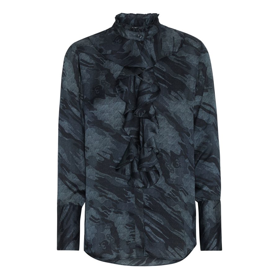 KARMAMIA STELLA SHIRT BLUE CAMOUFLAGE-0