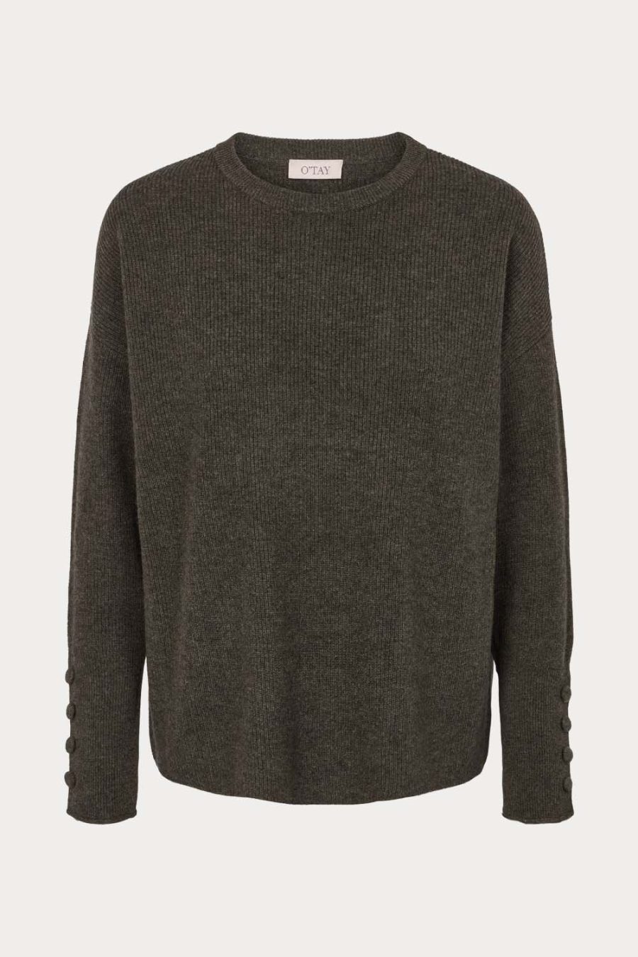 O'TAY NELLIE CASHMERE SWEATER ARMY-0