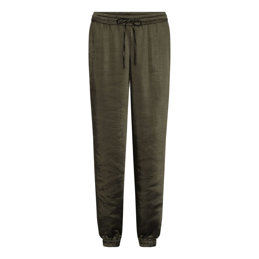 KARMAMIA PARIS PANTS ARMY RICH SATIN-0
