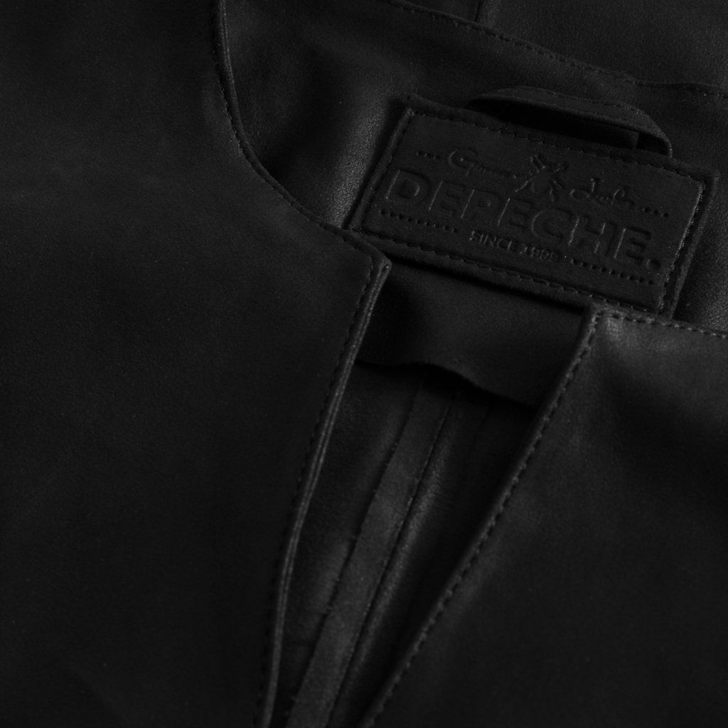 Depeche feminine leather dress 50356 black | KØB HER