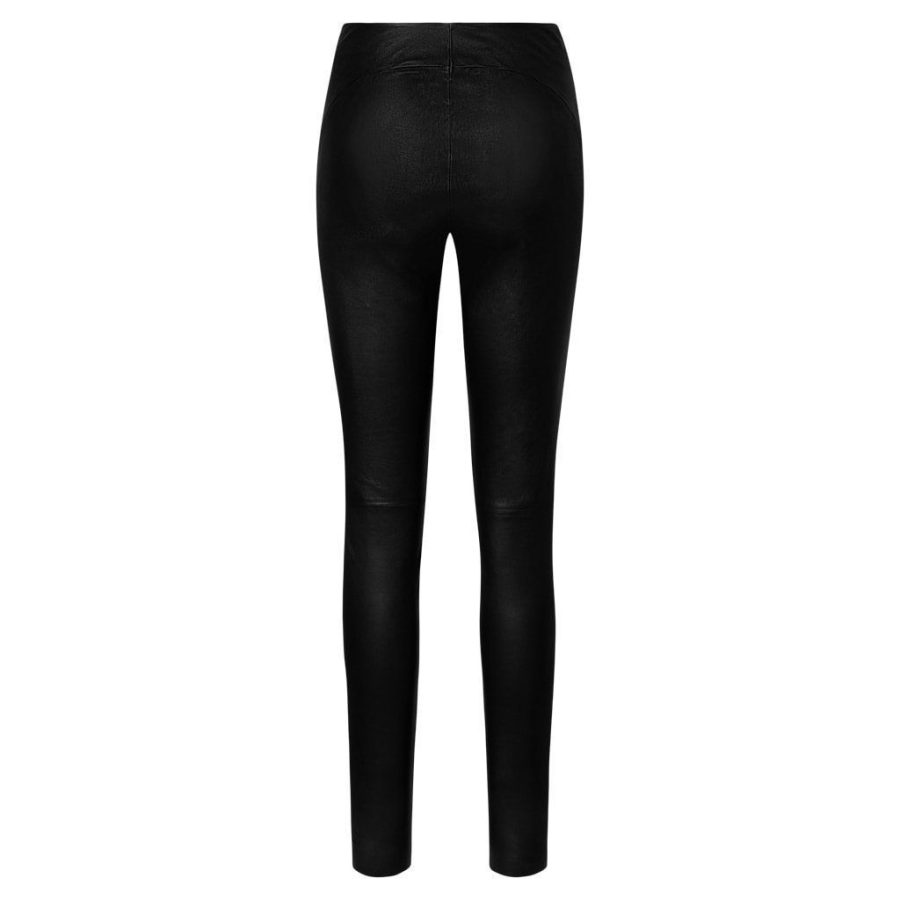 DEPECHE LEATHER STRETCH LEGGING 50180 BLACK-9201