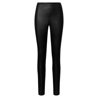 DEPECHE LEATHER STRETCH LEGGING 50180 BLACK-0