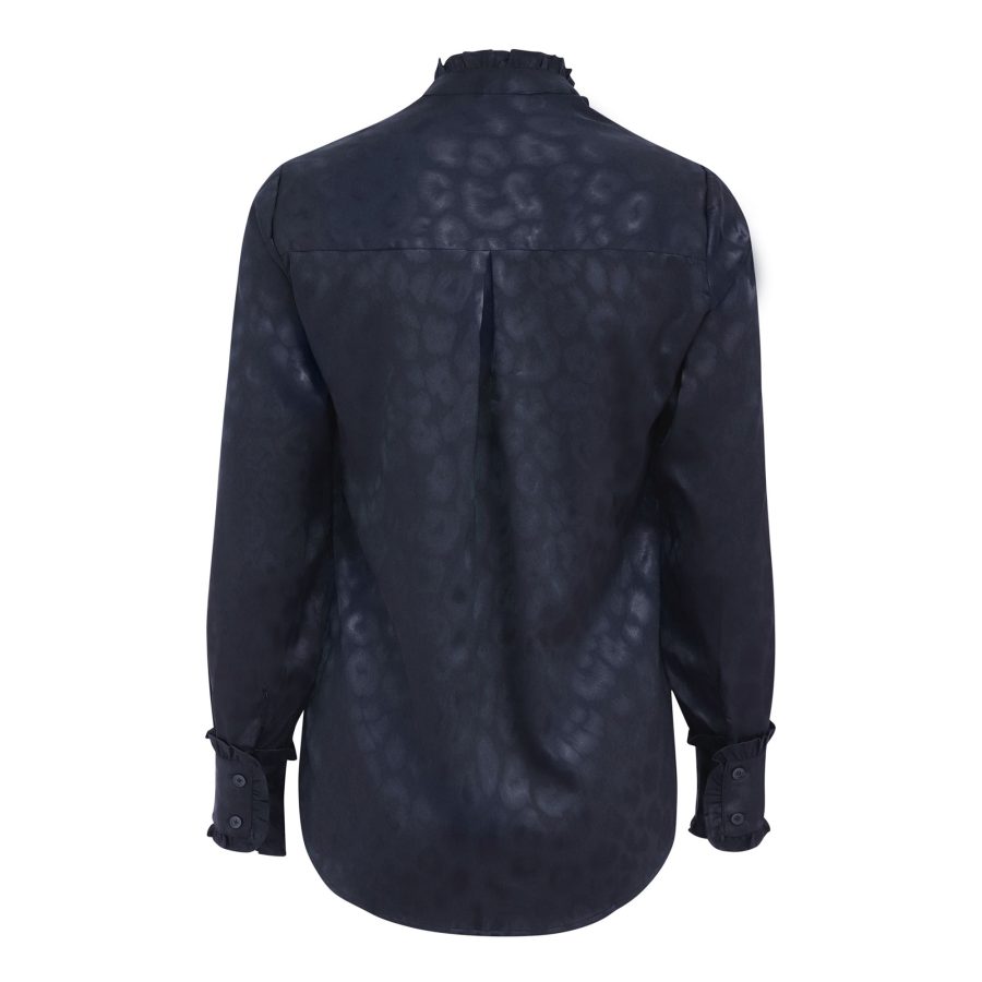 KARMAMIA TRINITY SHIRT NAVY LEO JACQUARD -9227