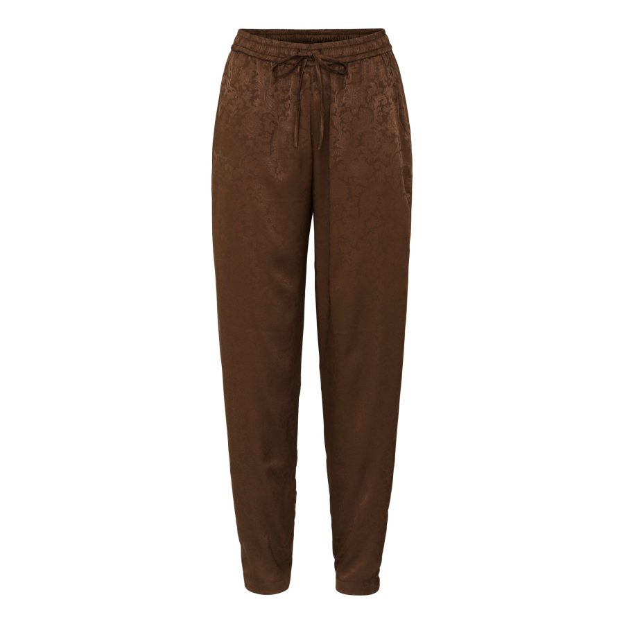 KARMAMIA CORA PANTS CHOCOLATE JACQUARD-0