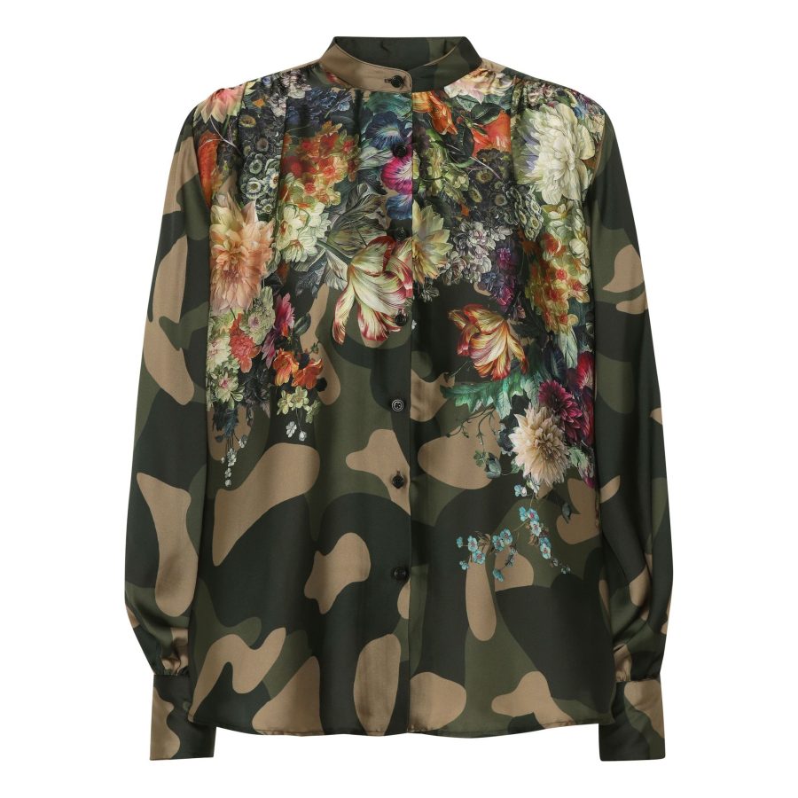 KARMAMIA CORNELIA SHIRT FLOWER CAMOUFLAGE-0