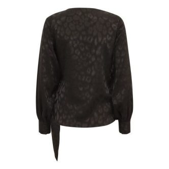 KARMAMIA INES BLOUSE BLACK LEO JACQUARD-9590