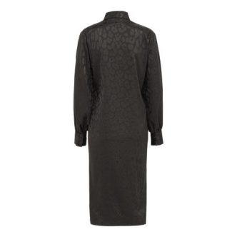 KARMAMIA MILA DRESS BLACK LEO JACQUARD-9648