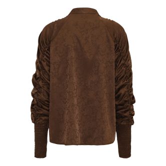 KARMAMIA MORGAN SHIRT CHOCOLATE JACQUARD-9572