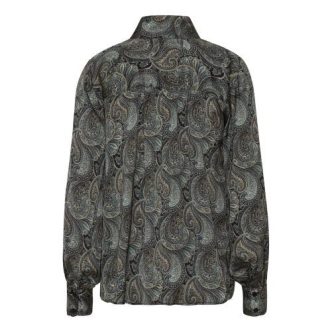 KARMAMIA NOELLE SHIRT INDIGO PAISLEY-9565