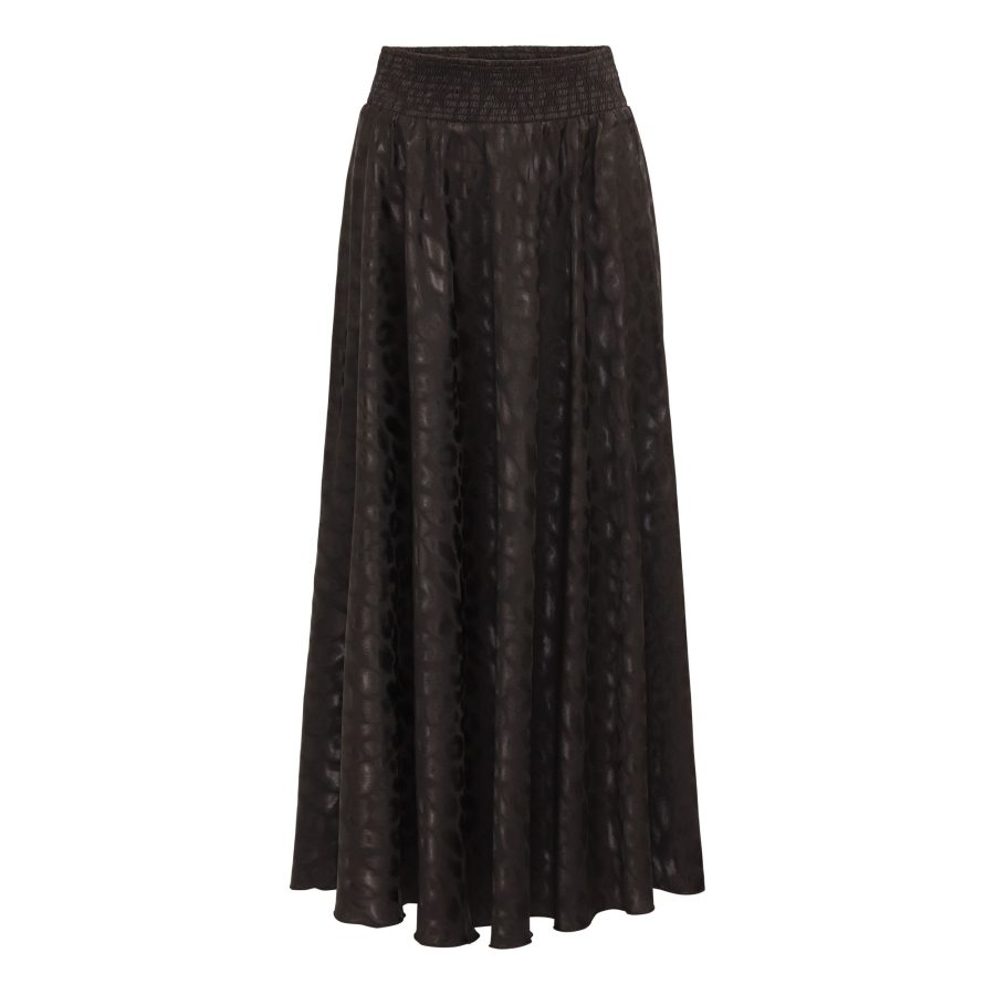 KARMAMIA SAVANNAH SKIRT BLACK LEO JACQUARD-0