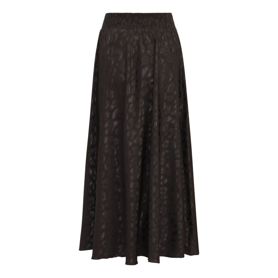 KARMAMIA SAVANNAH SKIRT BLACK LEO JACQUARD-9490