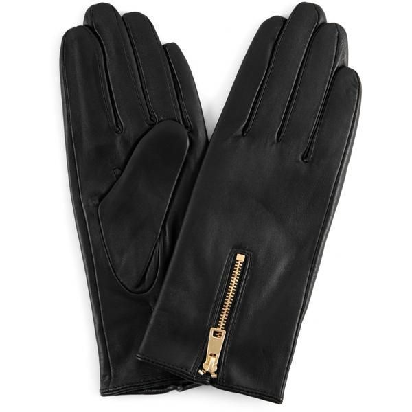DEPECHE LEATHER GLOVES 14894 GOLD PLATINO-0