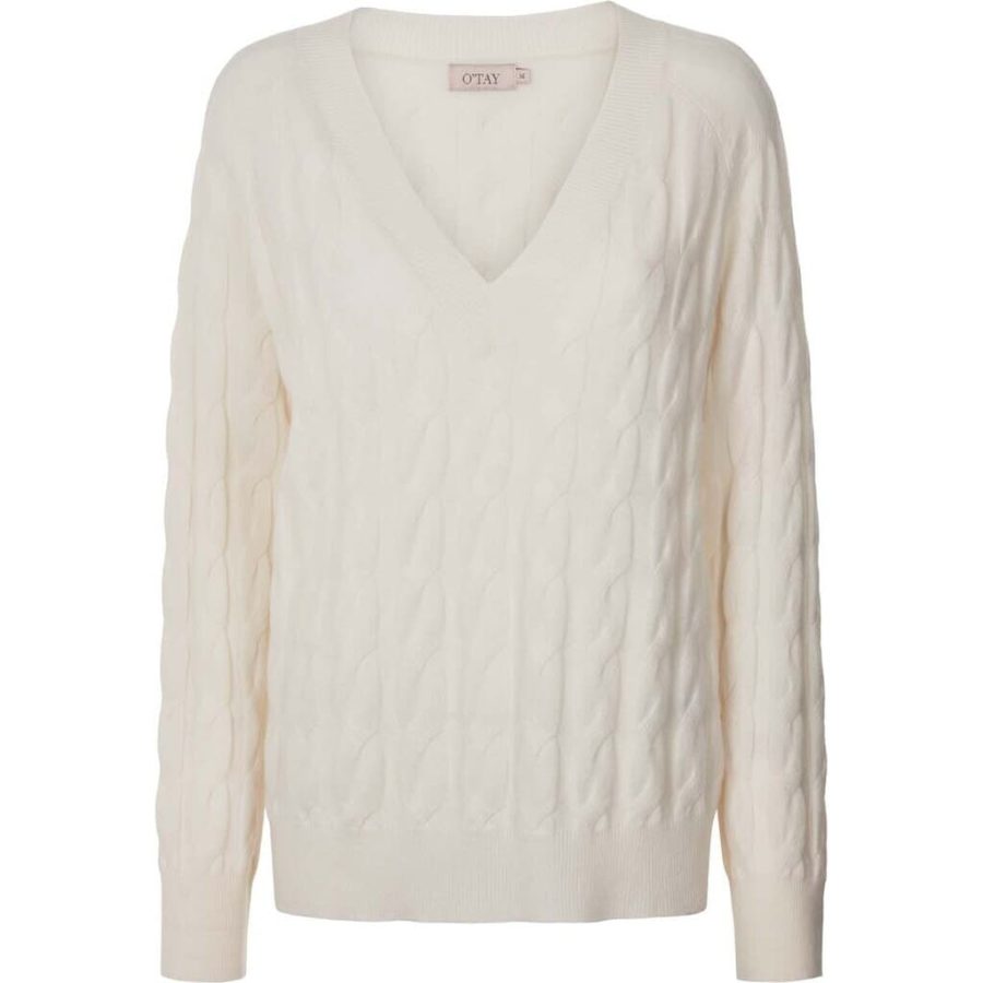 O'tay o1148 sierra cashmere sweater off white