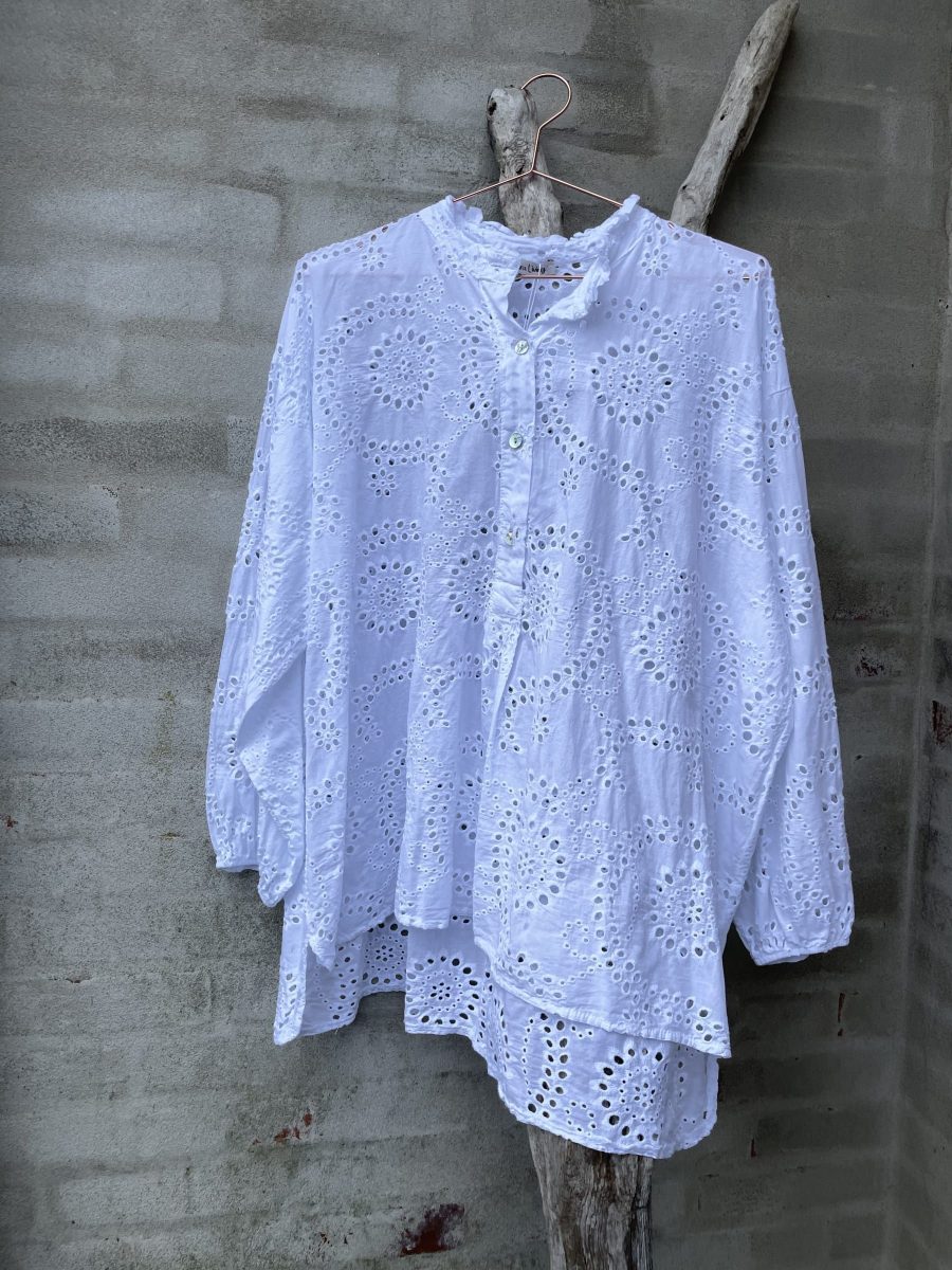 CL IV LOTUS-2880 BLOUSE PRINT 5 WHITE-0