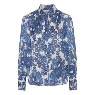 Karmamia augusta shirt paloma paisley maritime