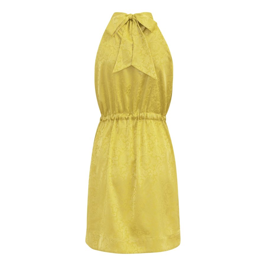Karmamia constance dress yellow paisley jacquard - Image 2