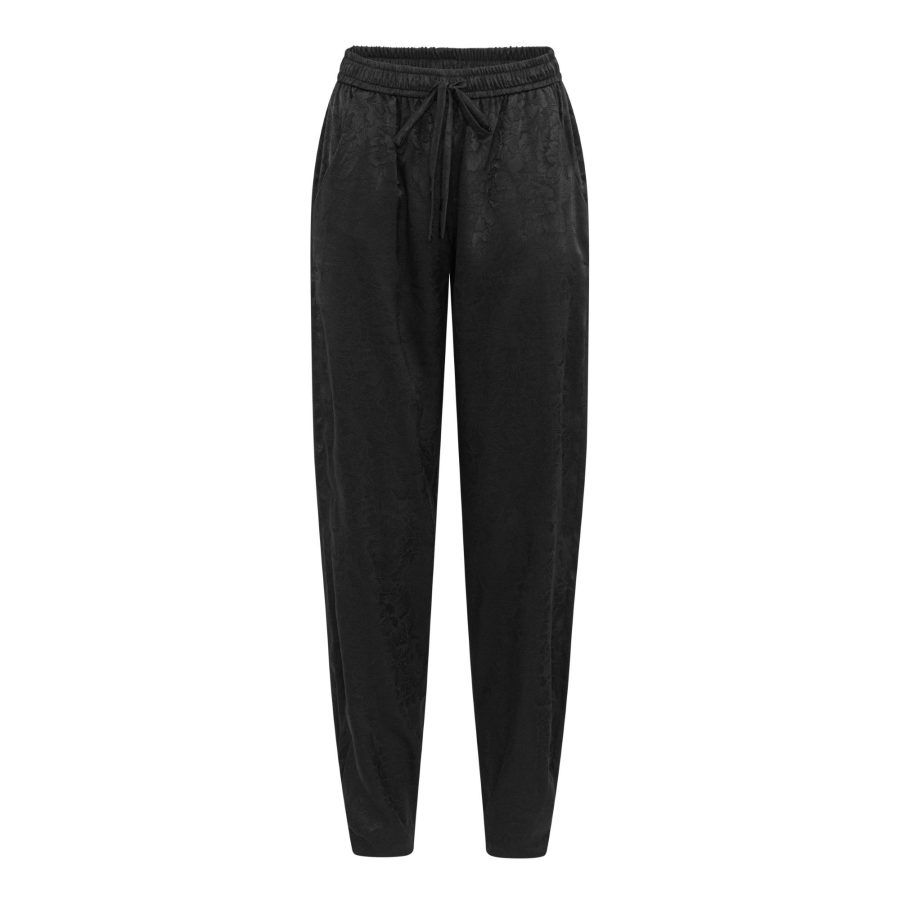Karmamia cora pants black flower jacquard