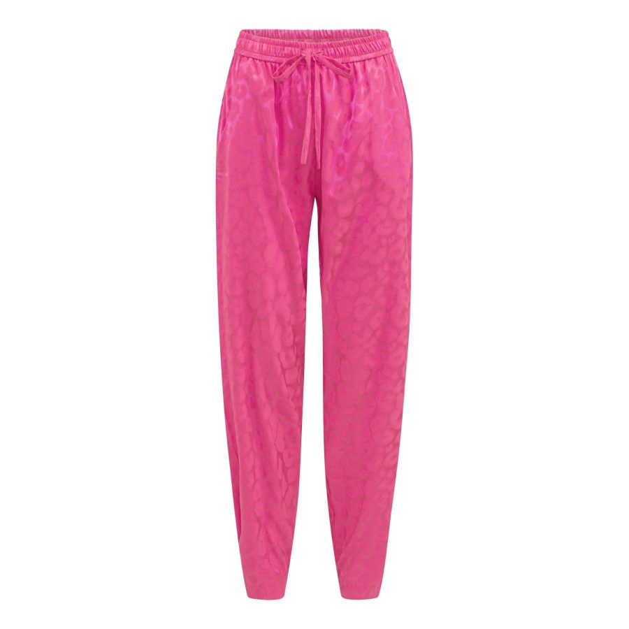 Karmamia cora pants pink leo jacquard
