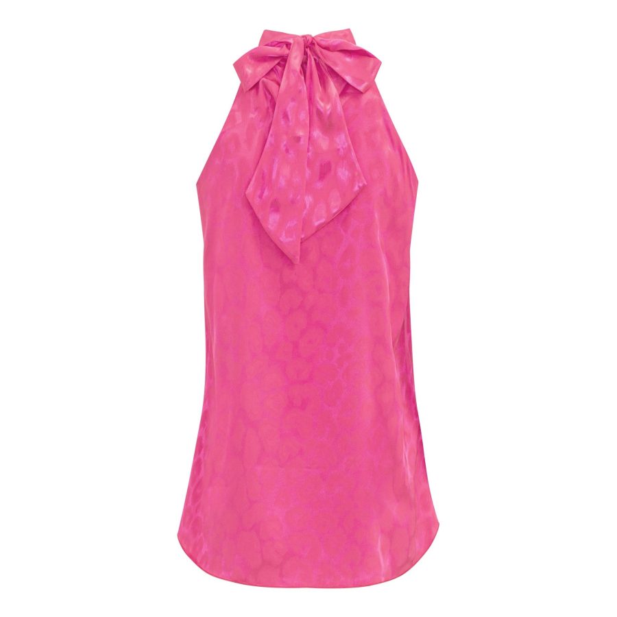 Karmamia eloise top pink leo jacquard - Image 2