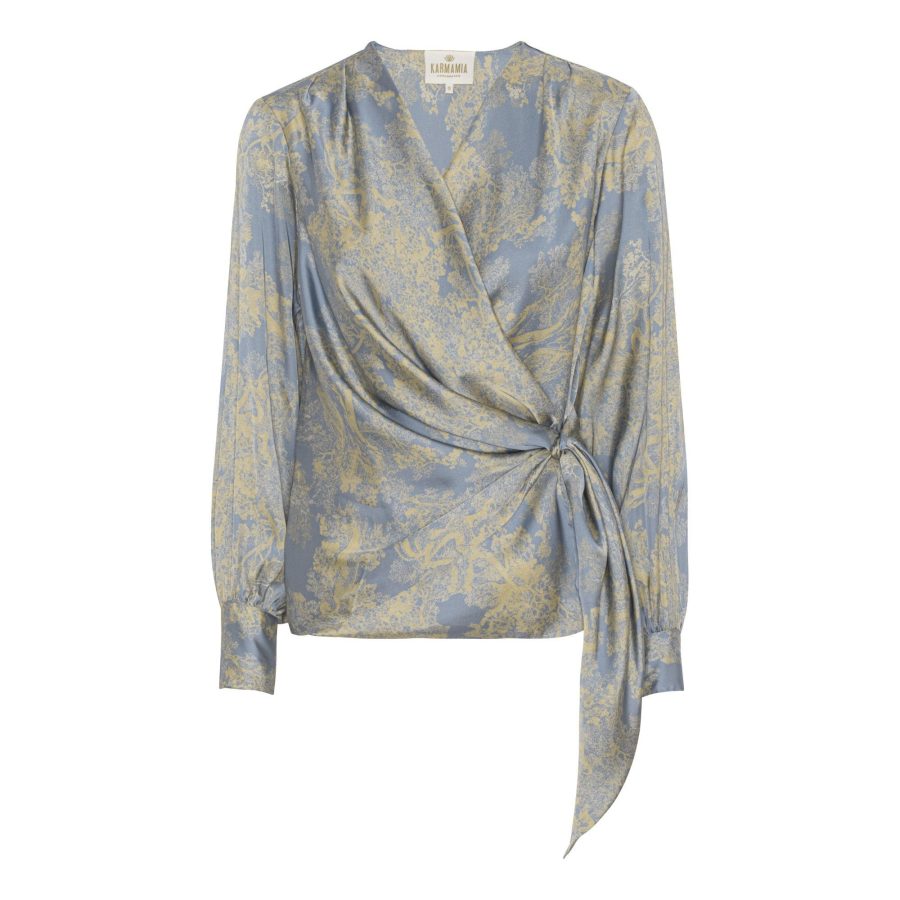 Karmamia ines blouse sky forest