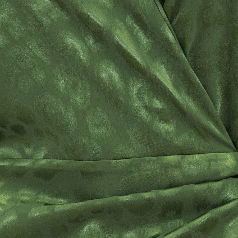 Karmamia ivy wrap dress cactus leo jacquard - Image 3