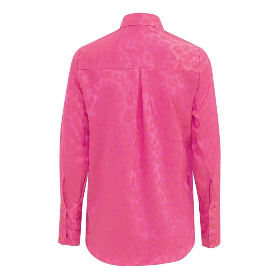 Karmamia josephine shirt pink leo jacquard - Image 2