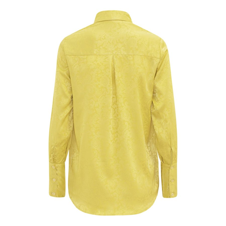 Karmamia josephine shirt yellow paisley jacquard - Image 2