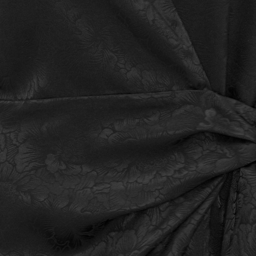 Karmamia lily wrap dress black flower jacquard - Image 2