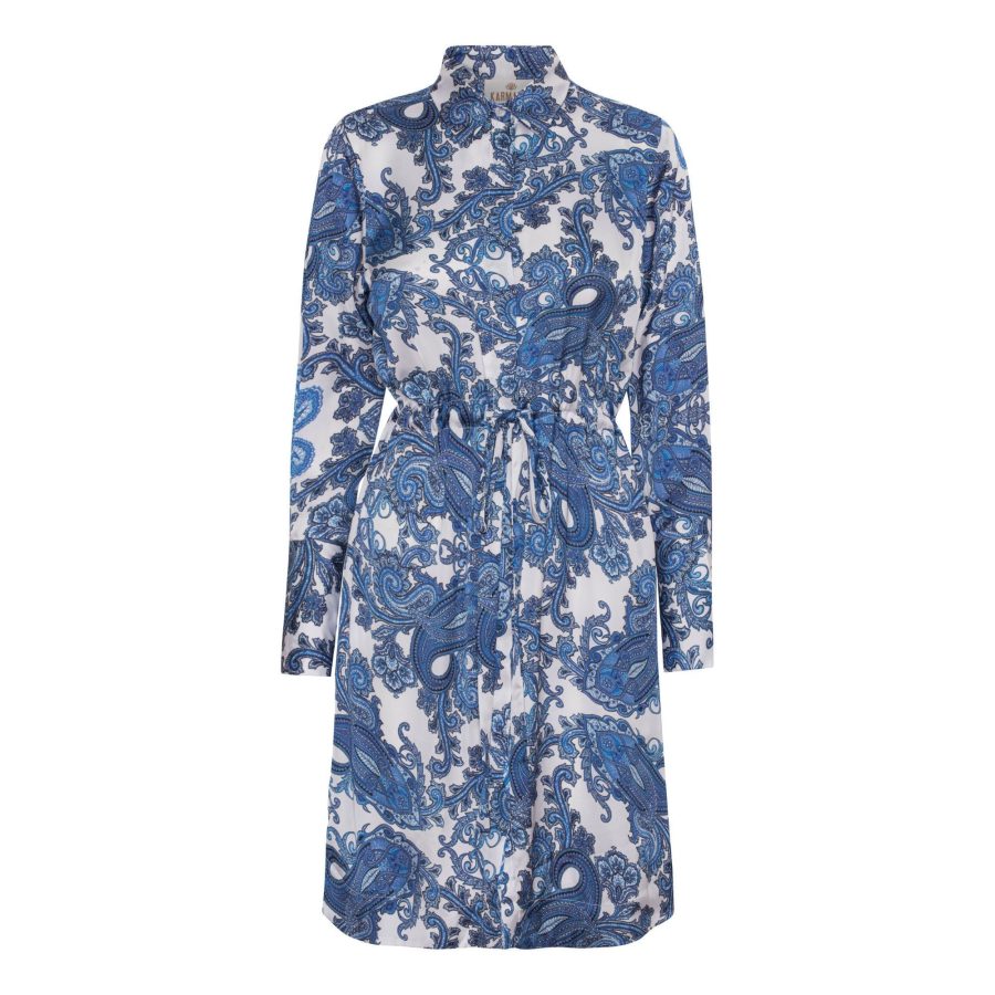 Karmamia nakita dress paloma paisley maritime