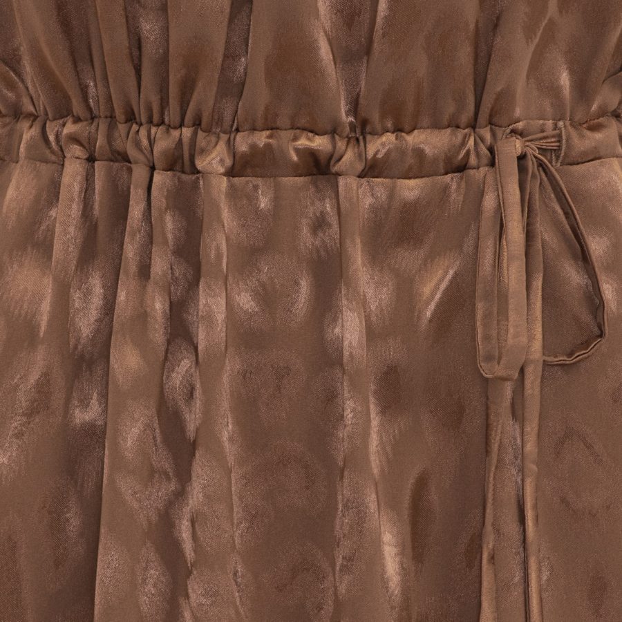 Karmamia reese dress caramel leo jacquard - Image 3