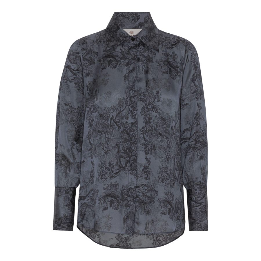 Karmamia zoe shirt blue forest