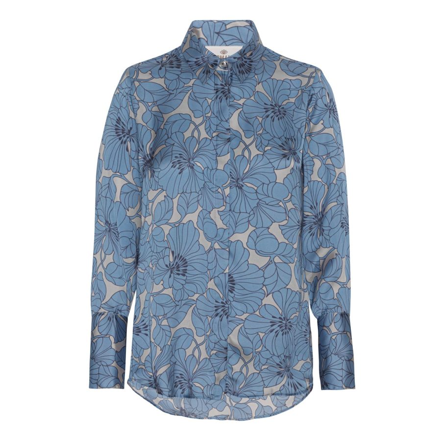 Karmamia zoe shirt gardenia sky