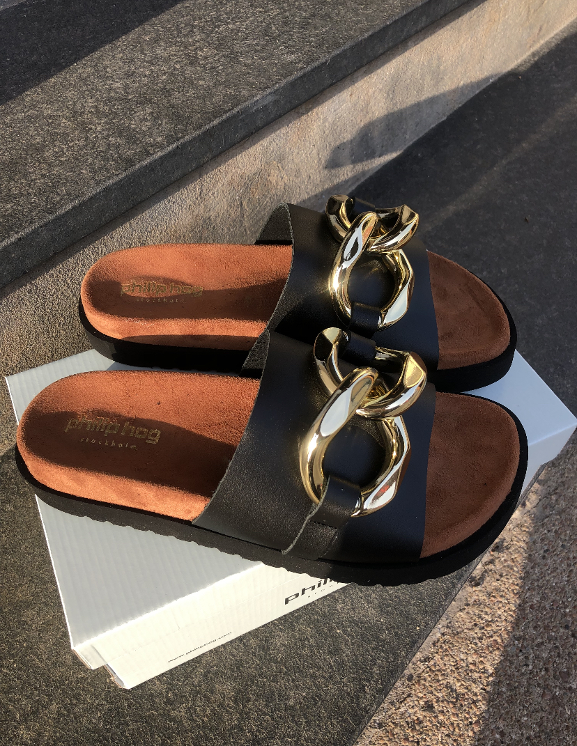 Phillip hog bea sandal black | KØB HER