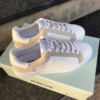 Philip hog signe sneakers white beige