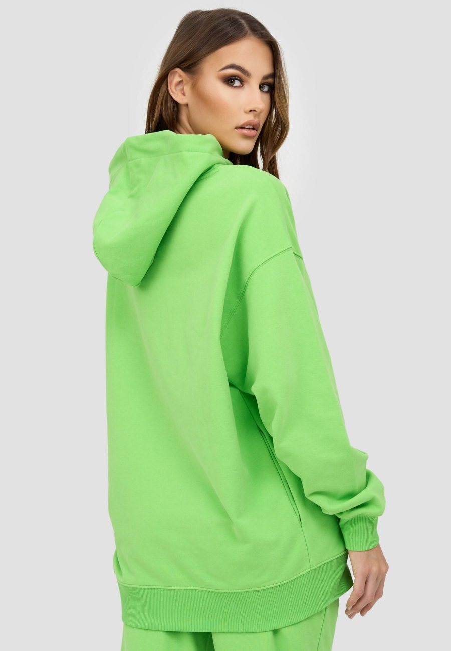 Cotton candy yagmur hoodie green - Image 2